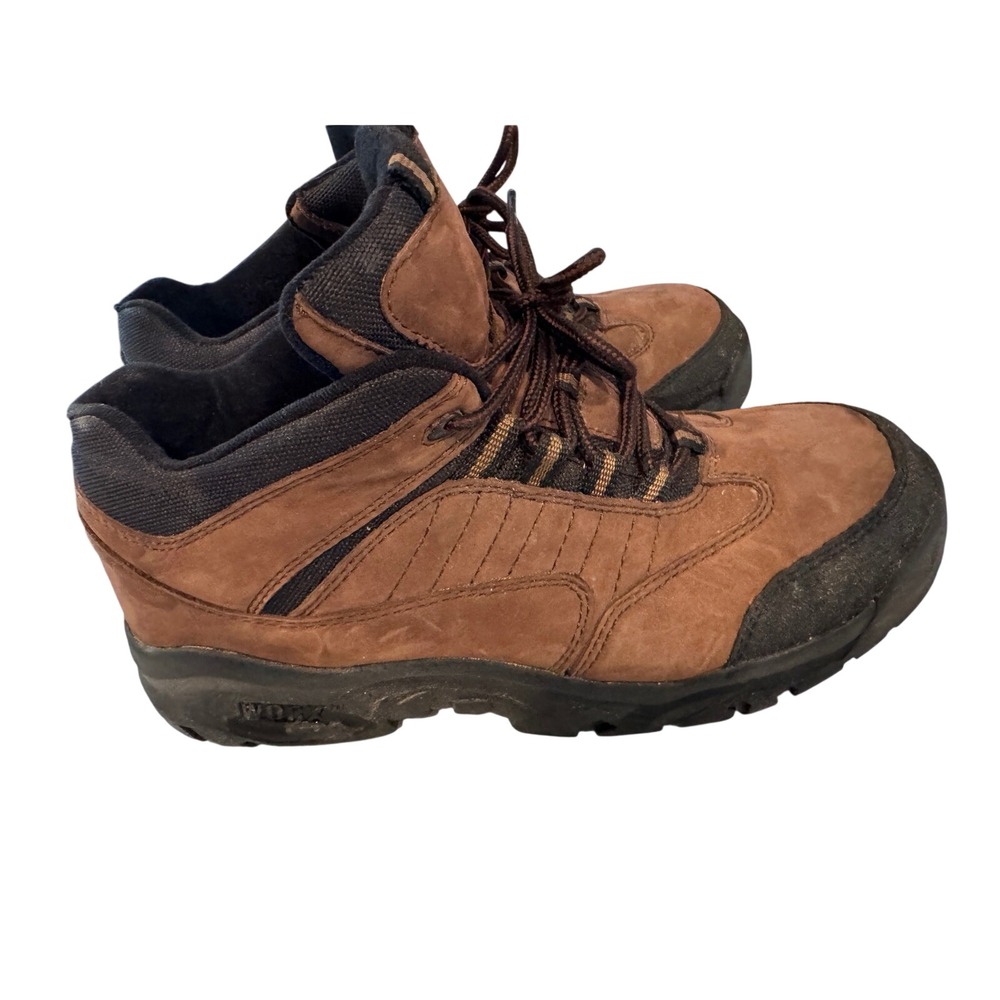 Worx by Red Wing Brown Leather Hiking Work Boots Womens Mid Top Lace Up size 9
